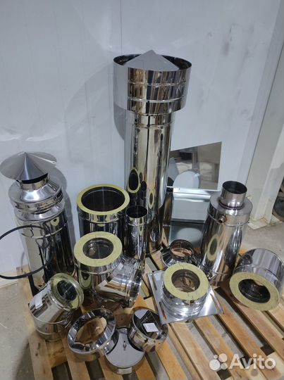 Дымоход 4 м Комплект Прямой Диаметр 115х200