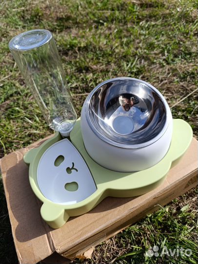 Миска на подставке с автопоилкой 3 в 1