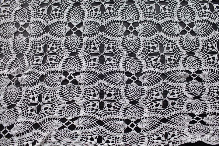 Платок Скатерть Салфетка винтаж вязанная крючком