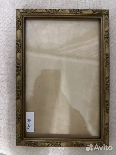 Старинная рамка со стеклом