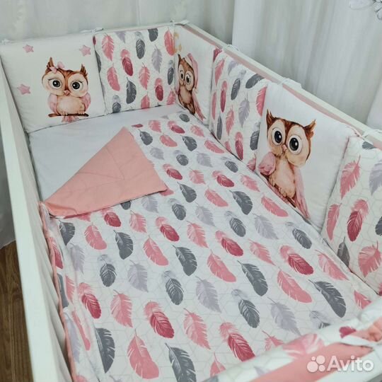 Бортики, кокон,одеяло,набор для защиты