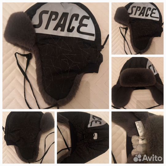 Шапка шлем для мальчика новая 52