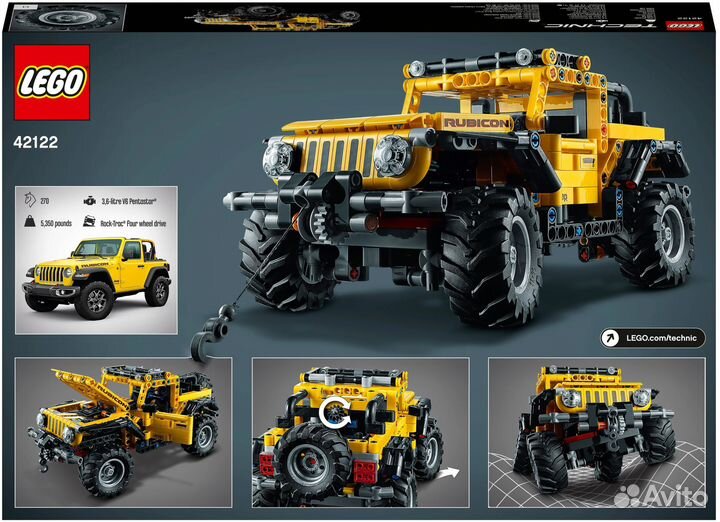 Конструктор lego Technic Jeep Wrangler (Новый)