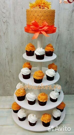 Новая пятиярусная подставка для торта / капкейков