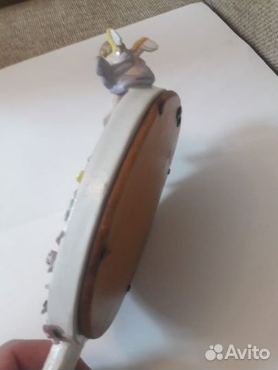 Антикварное зеркальцо 1850-1900 Sitzendorf Зицендо