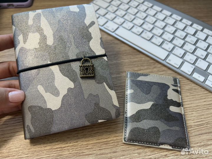 Блокнот и держатель для карт (картхолдер)