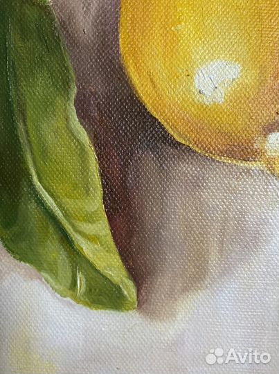Картина лимон маслом