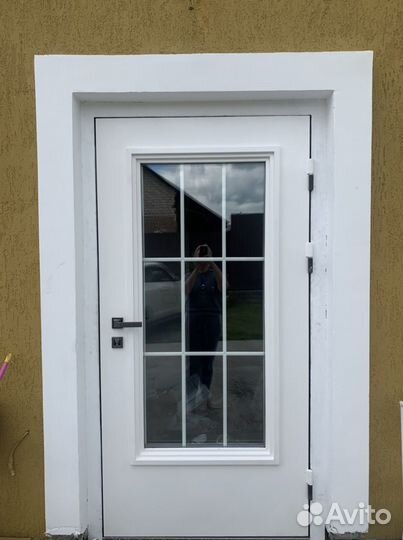 Дверь металлическая со стеклом