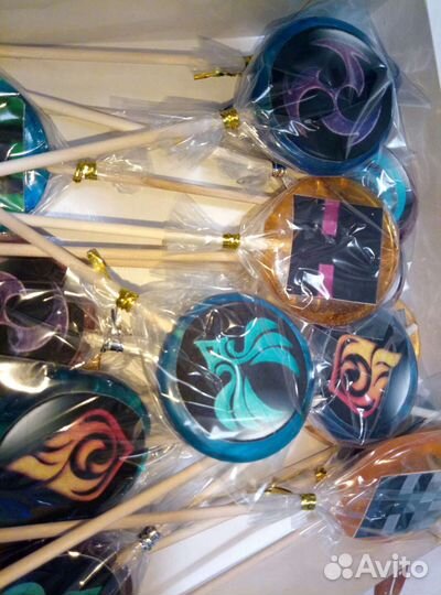 Леденцы на палочке из изомальта