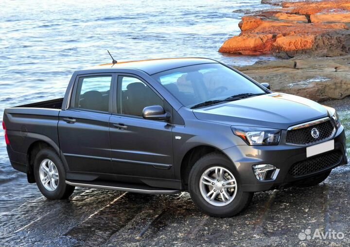 Пороги Подножки Ssang Yong Actyon Sport Premium