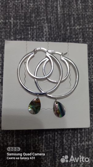 Серебряные серьги