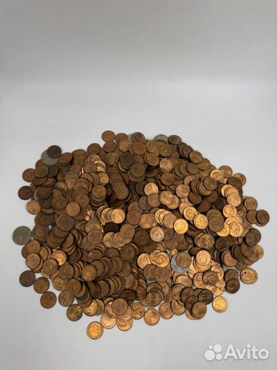 Монеты 5 копеек 1 рубль одним лотом СССР