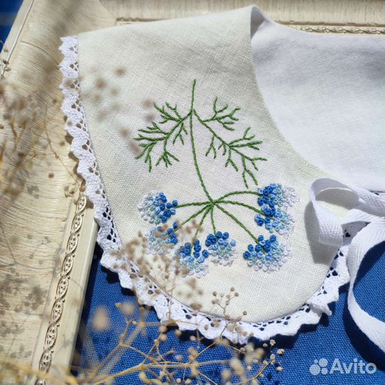 Воротничок съёмный ручная работа