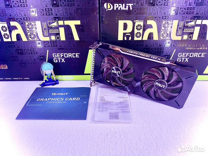 Видеокарта Palit 1660 super гарантия днс