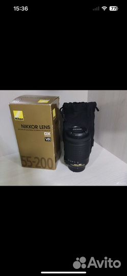 Объектив nikkor lens VR Zoom-Nikkor 55-200mm
