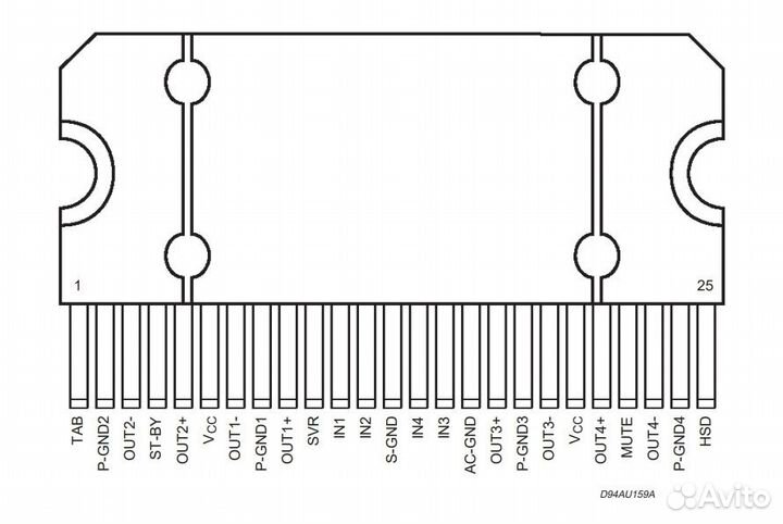 Микросхема TDA7560