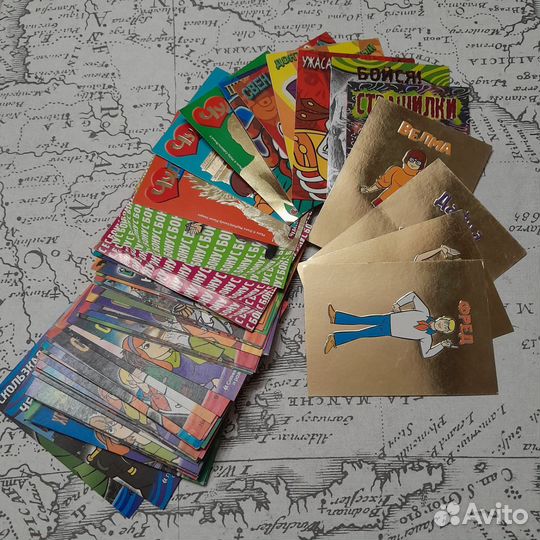 Карточки Скуби Ду великие тайны мира