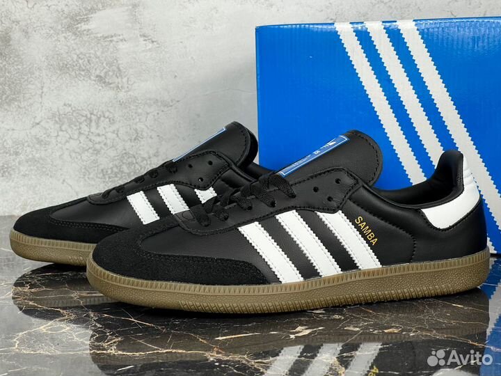 Adidas Samba Black Leather