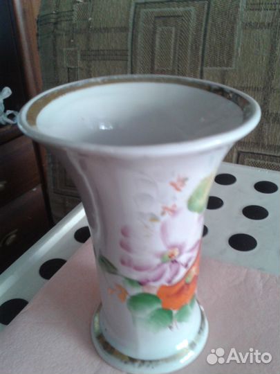 Ваза советский фарфор Дулево 1960г