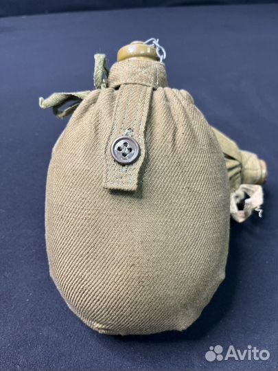Фляжка армейская алюминиевая СССР с чехлом