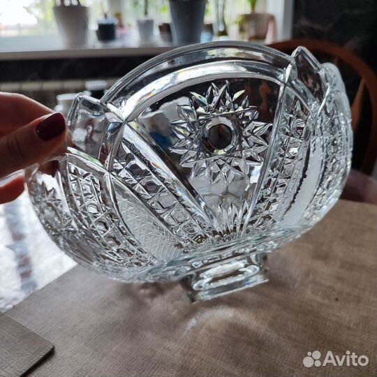 Блюдо хрустальное СССР