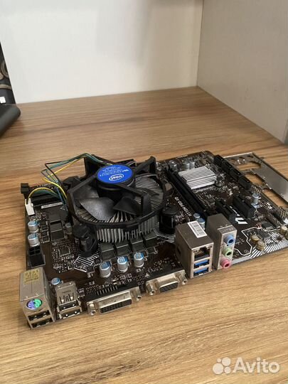 Core i5 7400 + MSI H110 + кулер