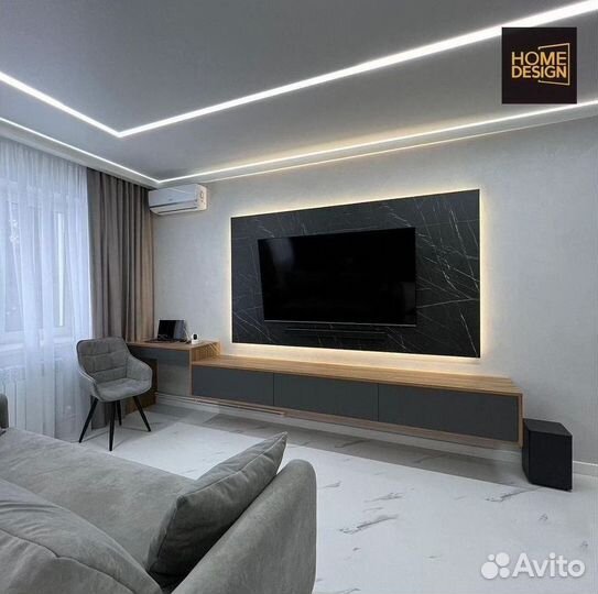 Тв зона в гостиную