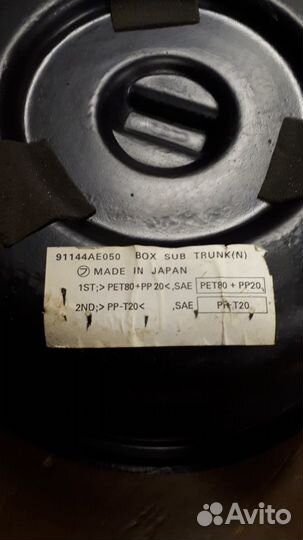 Емкость в нишу запасного колеса