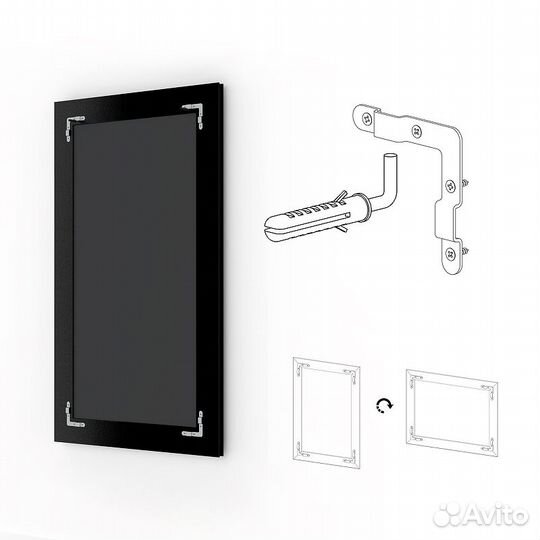 Зеркало Evoform Exclusive 131х51 BY 1159 с фацето