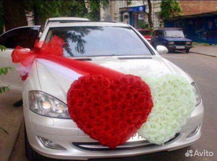 Прокат свадебных украшений на автомобиль