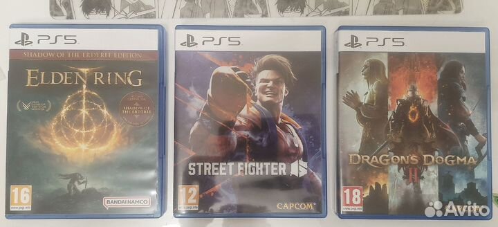 Игры на дисках для ps5 (Dragon's Dogma, Elden Ring