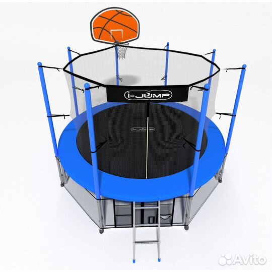 Батут I-jump basket 8FT blue/green