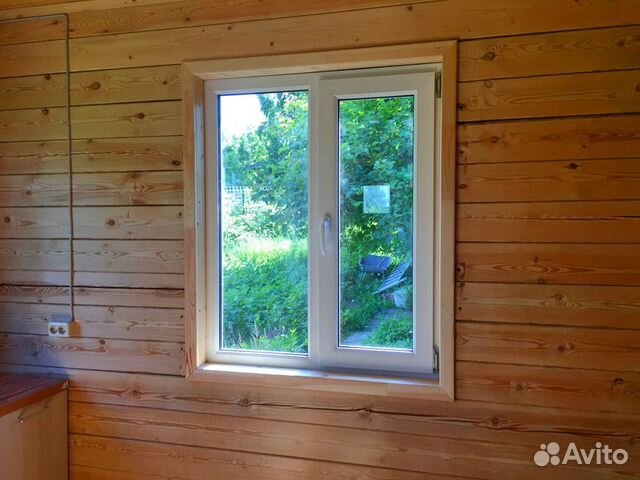 Балконный блок rehau 70мм. 1350х2200 Глухое окно