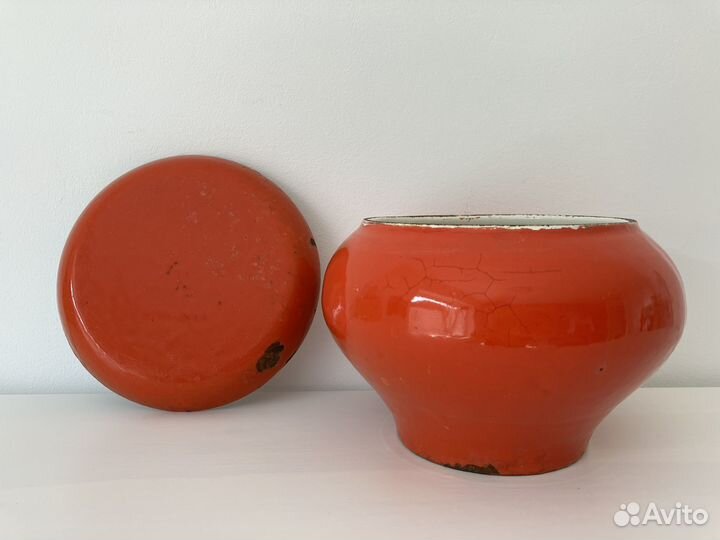 Чугунок СССР для запекания эмалированный 1 л