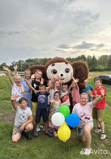 Чебурашка на праздник и аквагрим