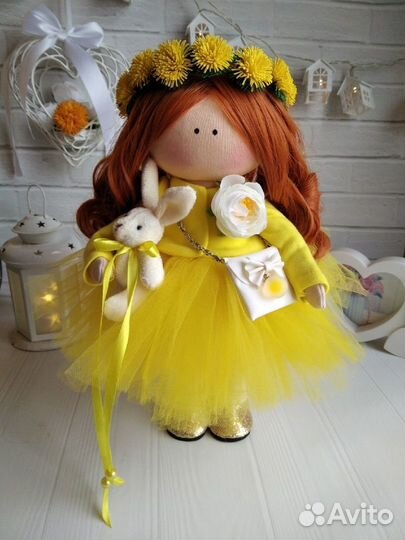Текстильная интерьерная кукла