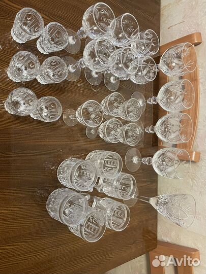 Фужеры, рюмки, бокалы хрусталь и стекло