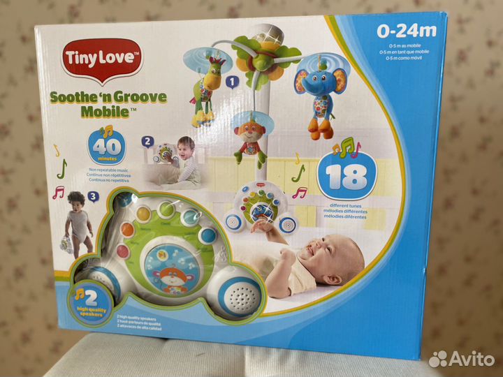 Мобиль на кроватку tiny love «Солнечная полянка»