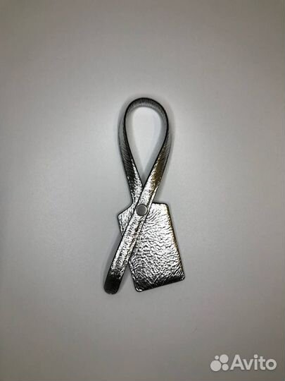 Кожаный брелок для ключей Off-White Zip Tie