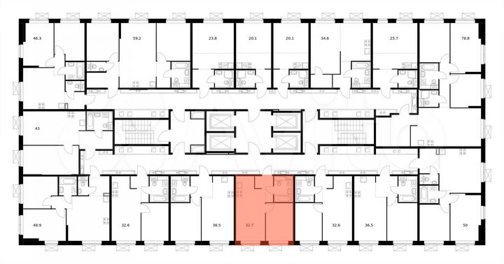 1-к. квартира, 32,7 м², 25/33 эт.