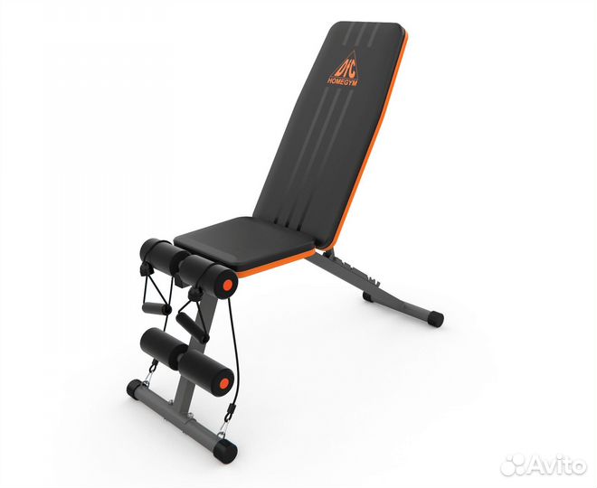 Cкамья силовая универсальная DFC с эспандерами DCH