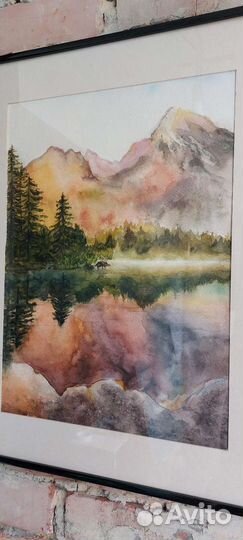 Картина акварель пейзаж