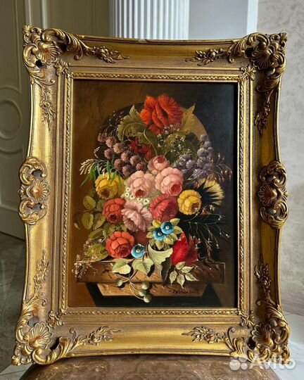 Картина маслом цветы