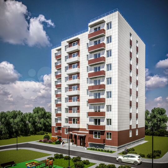 2-к. квартира, 48,2 м², 9/9 эт.
