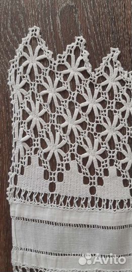 Рушник старинный ретро лен вышивка ручная