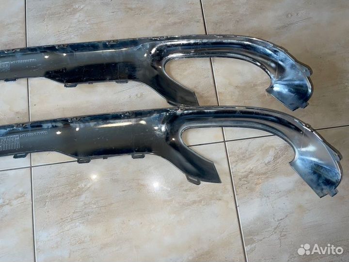 Накладка бампера задняя Mercedes Glc Class X253 С