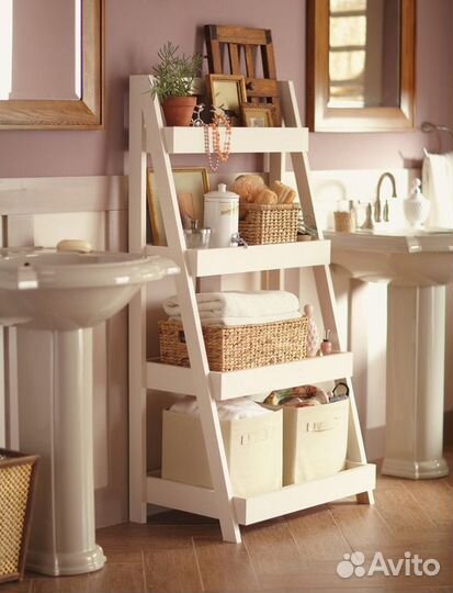 Этажерка стеллаж из натурального дерева