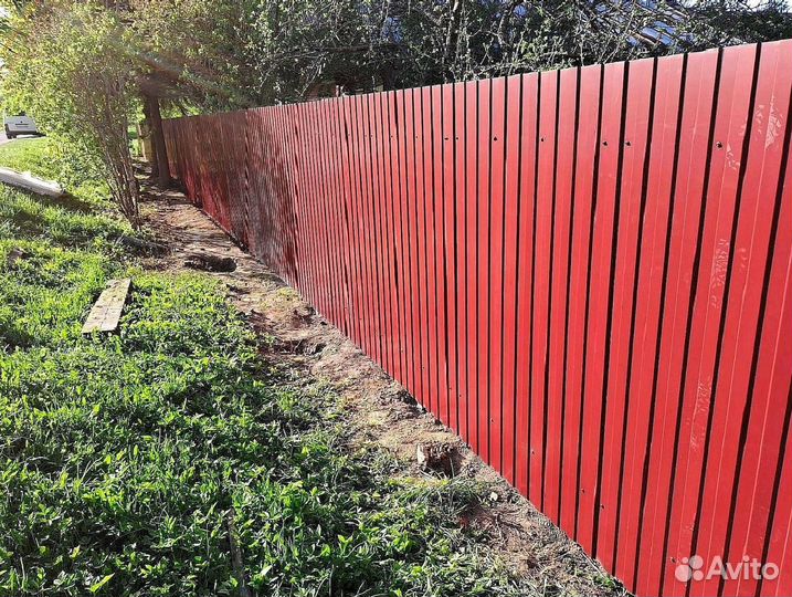 Забор из профлиста