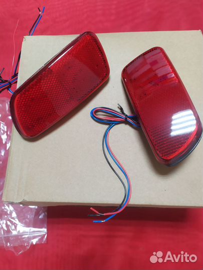Катафоты диодные в задний бампер Лада Калина-1