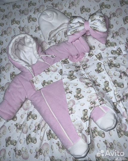 Конверт на выписку зимний для девочки